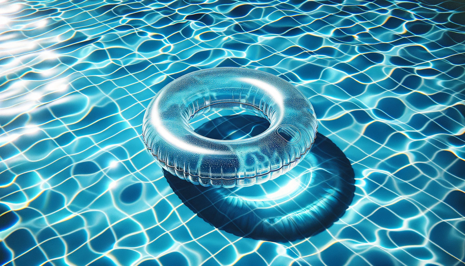 piscina con flotador